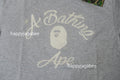 A BATHING APE CHAIN STITCH COLLEGE RELAXED FIT TEE