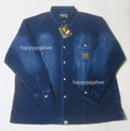 A BATHING APE INDIGO CORDUROY L/S SHIRTS