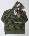 A BATHING APE BAPE x TOM AND JERRY 85TH TOM 1ST CAMO FULL ZIP HOODIE