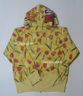 A BATHING APE LAdies' TULIP CAMO SHARK FULL ZIP HOODIE