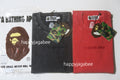 A BATHING APE GARMENT DYE BATHING APE LOGO RELAXED FIT TEE