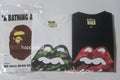 A BATHING APE BAPE x THE ROLLING STONES APE CAMO TONGUE TEE