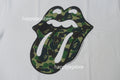 A BATHING APE BAPE x THE ROLLING STONES APE CAMO TONGUE TEE