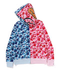 A BATHING APE ABC CAMO SEPARATE SHARK FULL ZIP HOODIE