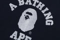 A BATHING APE COLLEGE WAFFLE CREWNECK SWEAT SHIRT