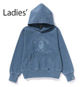 A BATHING APE Ladies' COLLEGE INDIGO PULLOVER HOODIE