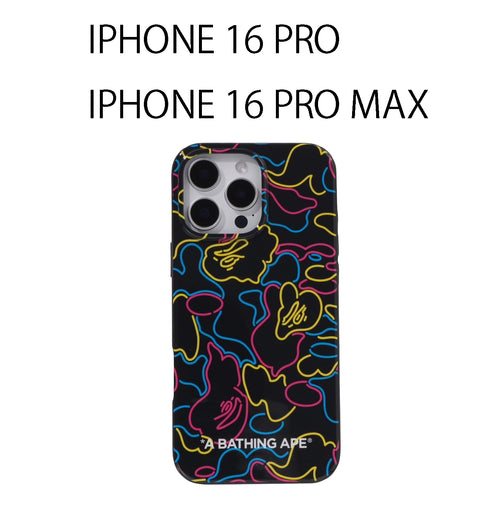 A BATHING APE NEON CAMO IPHONE 16 PRO / IPHONE 16 PRO MAX CASE