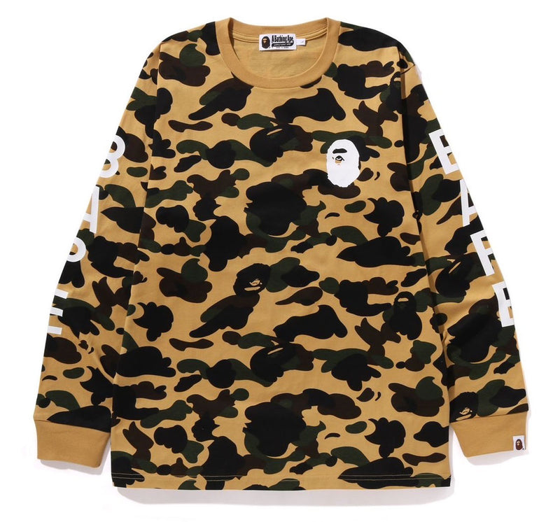 A BATHING APE 1ST CAMO L/S TEE