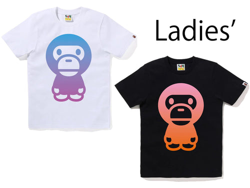 A BATHING APE Ladies' GRADATION BIG BABY MILO TEE