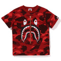 A BATHING APE BAPE KIDS COLOR CAMO SHARK TEE