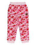 A BATHING APE BAPE KIDS ABC CAMO APE & MILO ONE POINT SWEAT PANTS