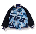 A BATHING APE BAPE KIDS ABC CAMO BOA VARSITY JACKET