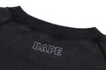 A BATHING APE WASHED EFFECT COLLEGE PATCH RELAXED FIT CREWNECK