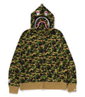 A BATHING APE ABC CAMO SEPARATE SHARK FULL ZIP HOODIE