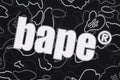 A BATHING APE BAPE KIDS NEON CAMO BAPE TEE