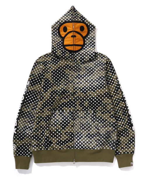 A BATHING APE BAPE x JOSHUA VIDES MILO FACE FULL ZIP HOODIE