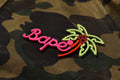 A BATHING APE Ladies' 1ST CAMO NEON APE HEAD SOUVENIR JACKET