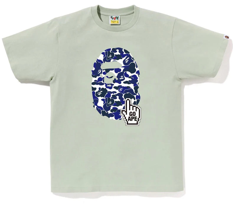 A BATHING APE ONLINE EXCLUSIVE BAPE CAMO GO APE POINTER BIG APE HEAD TEE