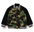 A BATHING APE BAPE KIDS ABC CAMO BOA VARSITY JACKET