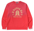 A BATHING APE WASHED EFFECT SWEAT SHIRT