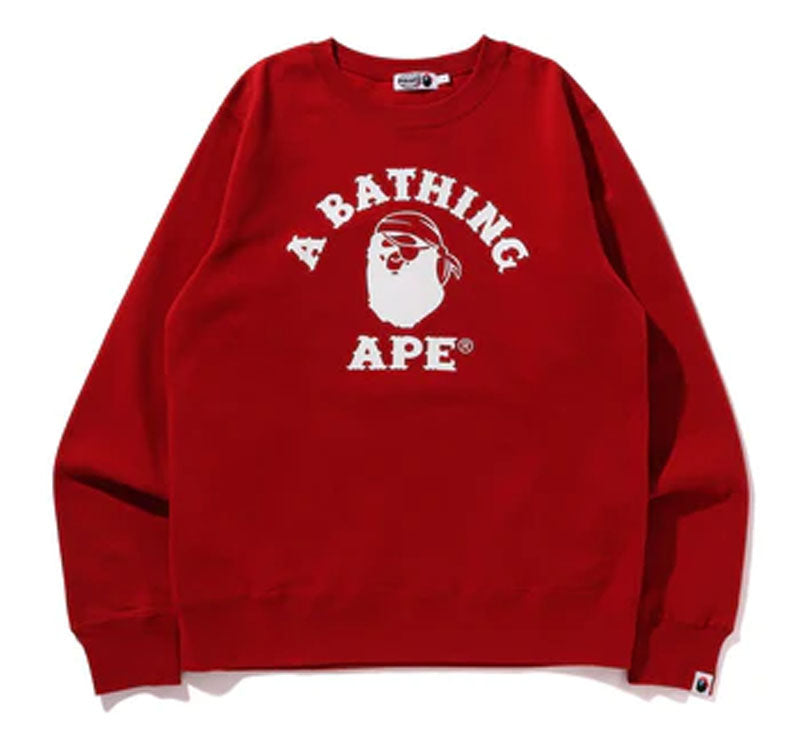 A BATHING APE APE PIRATE CREWNECK