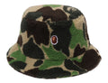 A BATHING APE ABC CAMO BOA FLEECE BUCKET HAT