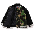 A BATHING APE BAPE KIDS ABC CAMO BOA VARSITY JACKET