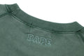 A BATHING APE WASHED EFFECT COLLEGE PATCH RELAXED FIT CREWNECK