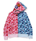 A BATHING APE ABC CAMO SEPARATE SHARK FULL ZIP HOODIE