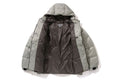 A BATHING APE SOLID CAMO JACQUARD DOWN JACKET