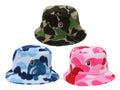 A BATHING APE ABC CAMO BOA FLEECE BUCKET HAT