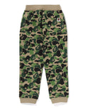 A BATHING APE BAPE KIDS ABC CAMO APE & MILO ONE POINT SWEAT PANTS