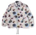 A BATHING APE FLORAL CAMO BATHING APE LOGO NYLON COACH JACKET