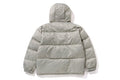 A BATHING APE SOLID CAMO JACQUARD DOWN JACKET