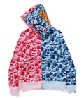 A BATHING APE ABC CAMO SEPARATE SHARK FULL ZIP HOODIE