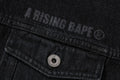 A BATHING APE YEAR OF SNAKE DENIM JACKET