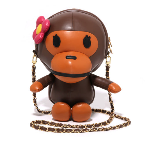 A BATHING APE Ladies' BABY LISA PLUSH DOLL CHAIN SHOULDER BAG