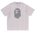 A BATHING APE HEAVY WASHED APE HEAD RELAXED FIT TEE