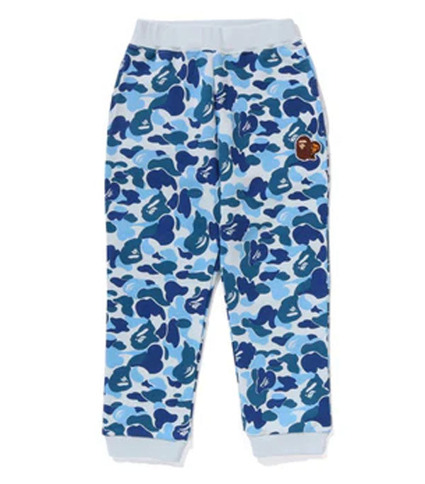 A BATHING APE BAPE KIDS ABC CAMO APE & MILO ONE POINT SWEAT PANTS