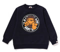 A BATHING APE BAPE KIDS MILO BUSY WORKS CREWNECK SWEAT SHIRT