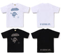 A BATHING APE LUX SPORT PATTERN APE FACE TEE