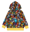 A BATHING APE BAPE KIDS MILO ALL SAFARI ZIP HOODIE