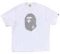 A BATHING APE LUX SPORT PATTERN APE HEAD RELAXED FIT TEE