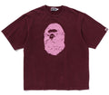 A BATHING APE HEAVY WASHED APE HEAD RELAXED FIT TEE