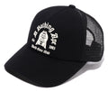 A BATHING APE LOGO COTTON PANEL MESH CAP