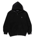 A BATHING APE ONE POINT RELAXED FIT ZIP HOODIE