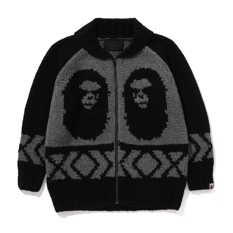 A BATHING APE COMME des GARCONS OSAKA Limited COWICHAN CARDIGAN