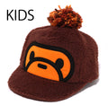 A BATHING APE BAPE KIDS BABY MILO POMPON BOA CAP