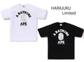 A BATHING APE JAPAN LIMITED COLLECTION BAPE STORE HARAJUKU CAMO COLLEGE TEE