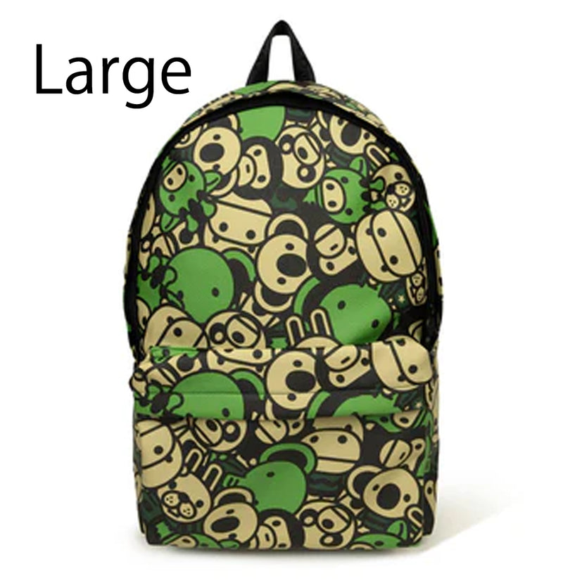 A BATHING APE BABY MILO STORE ALL FRIENDS LARGE BACKPACK